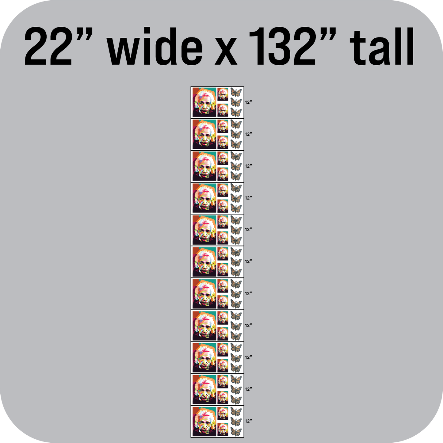 DTF Sheet 22" wide x 132" tall