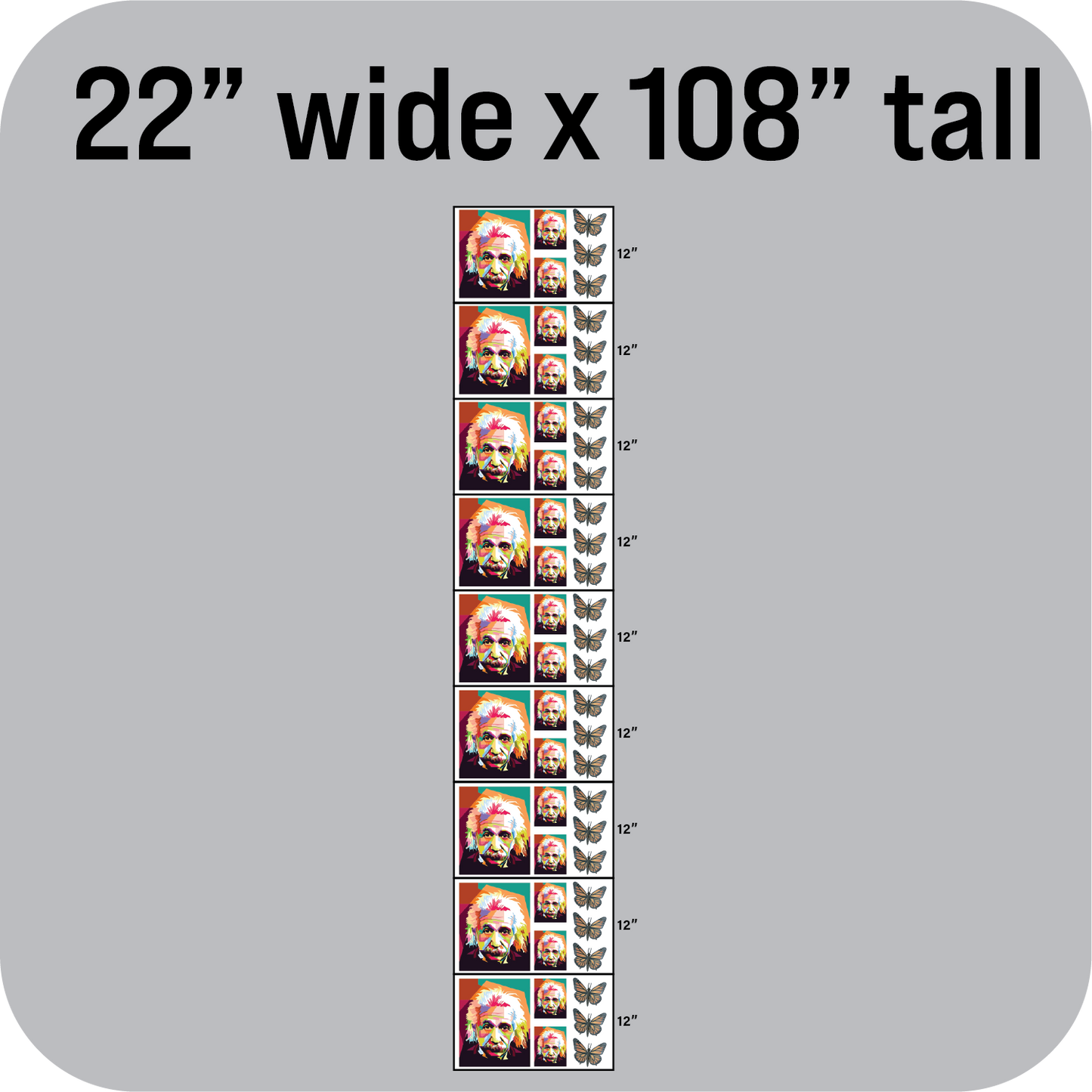 DTF Sheet 22" wide x 108" tall